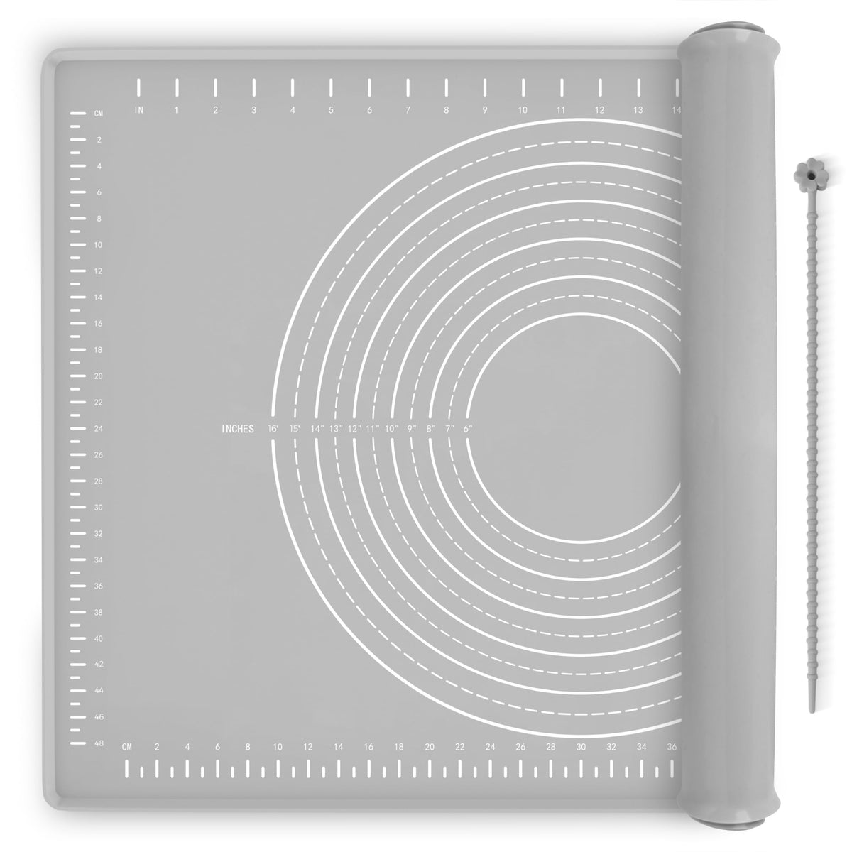 Silicone Baking Mat 28"x20", Extra Thick Dough Rolling Mat