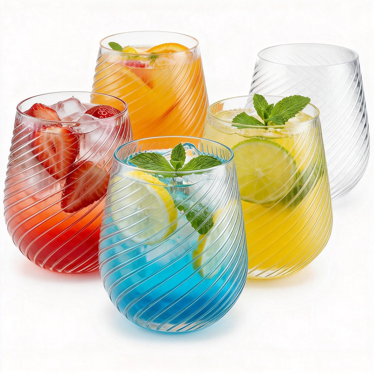40 Pack Plastic Wine Glasses, 12 Oz Disposable Cocktail Whiskey Glasses