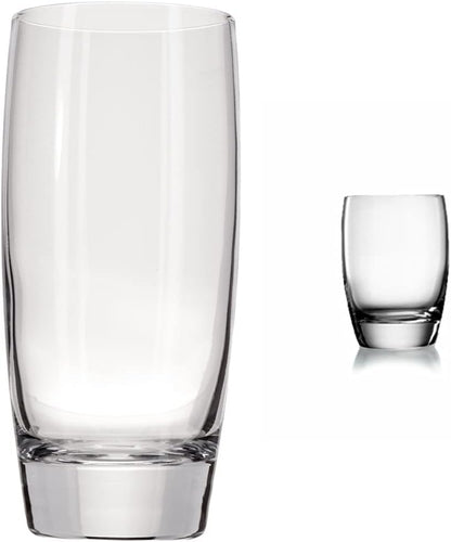 Luigi Bormioli Michelangelo Cooler Glasses, 20 Oz - Clear, Set of 4