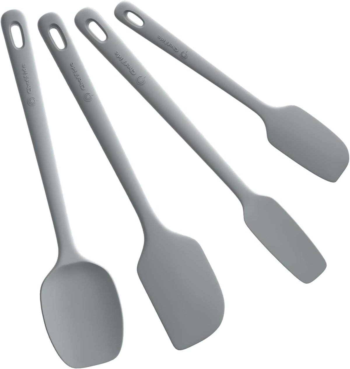 ChefAide 5 Pieces Silicone Spatulas Set, Heat Resistant Rubber Spatula