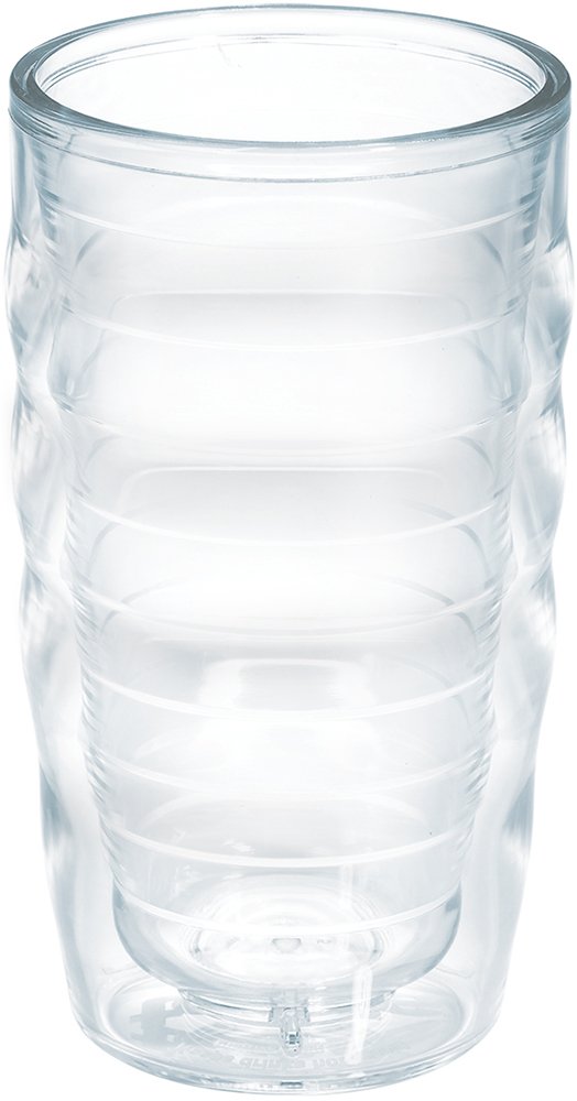 Tervis Clear & Colorful Tabletop Made in USA Double Walled Insulated Tumbler Travel Cup Keeps Drinks Cold & Hot, 16oz - 4pk, Clear