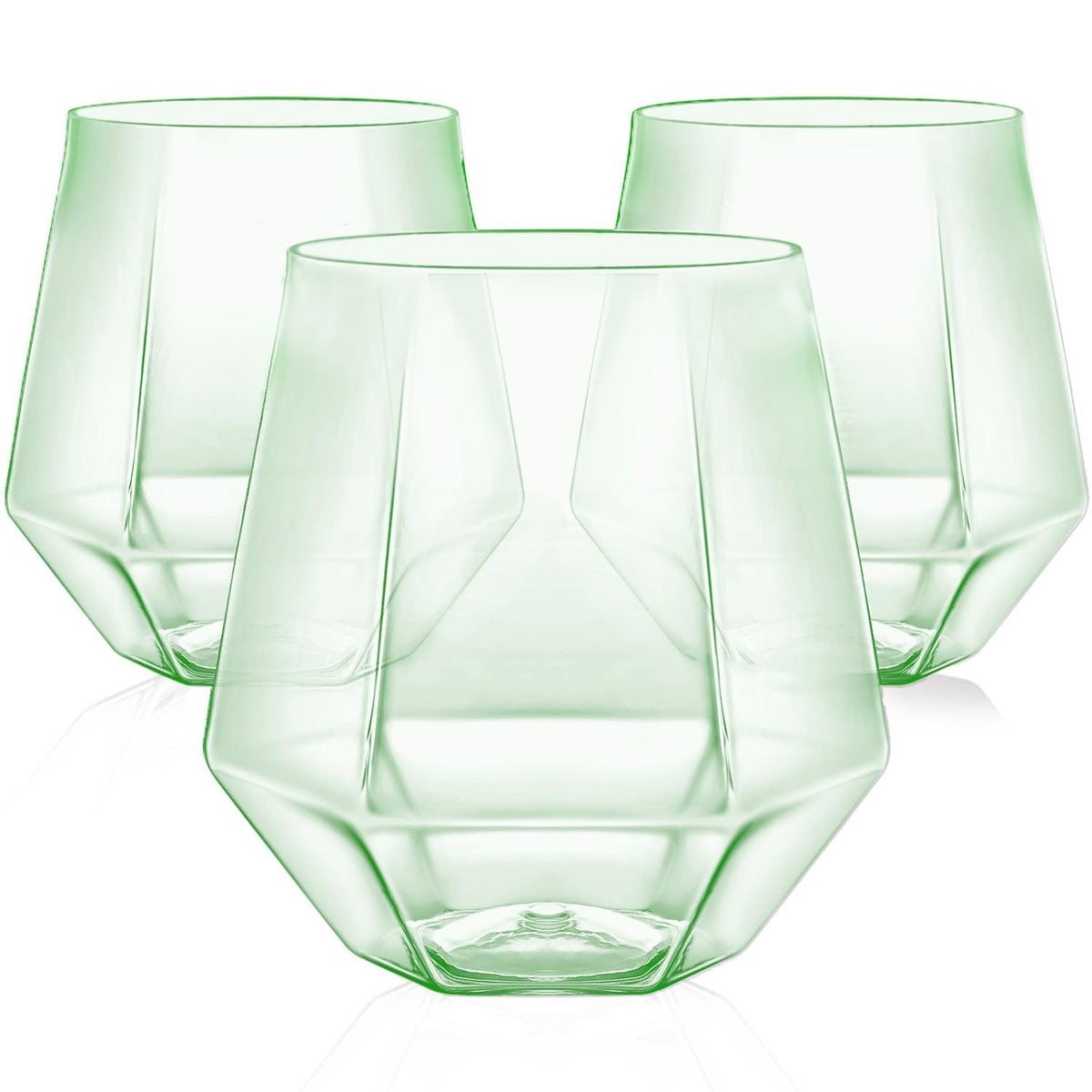 40 Pack Plastic Wine Glasses, 12 Oz Disposable Cocktail Whiskey Glasses