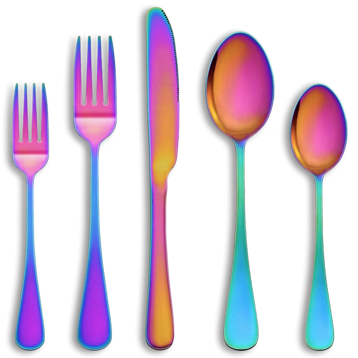20 Piece Silverware Set Service for 4,Premium Stainless Steel Flatware Set,Mirror Polished Cutlery Utensil Set,Durable Home Kitchen Eating Tableware Set,Include Fork Knife Spoon Set,Dishwasher Safe