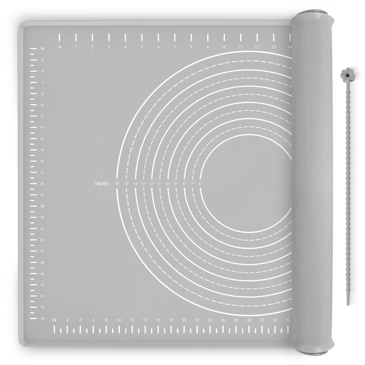 Silicone Baking Mat 28"x20", Extra Thick Dough Rolling Mat