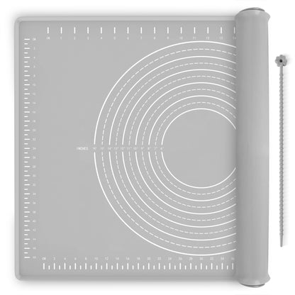 Silicone Baking Mat 28"x20", Extra Thick Dough Rolling Mat