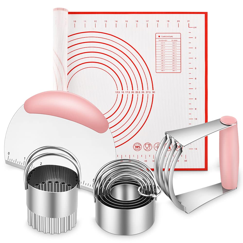 Pastry Cutter, Biscuit Cutter, Dough Scraper, Pastry Blender, Baking Mats