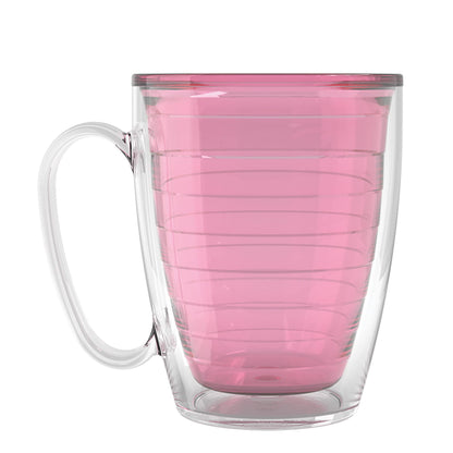 Tervis Clear & Colorful Tabletop Made in USA Double Walled Insulated Tumbler Travel Cup Keeps Drinks Cold & Hot, 16oz - 4pk, Clear