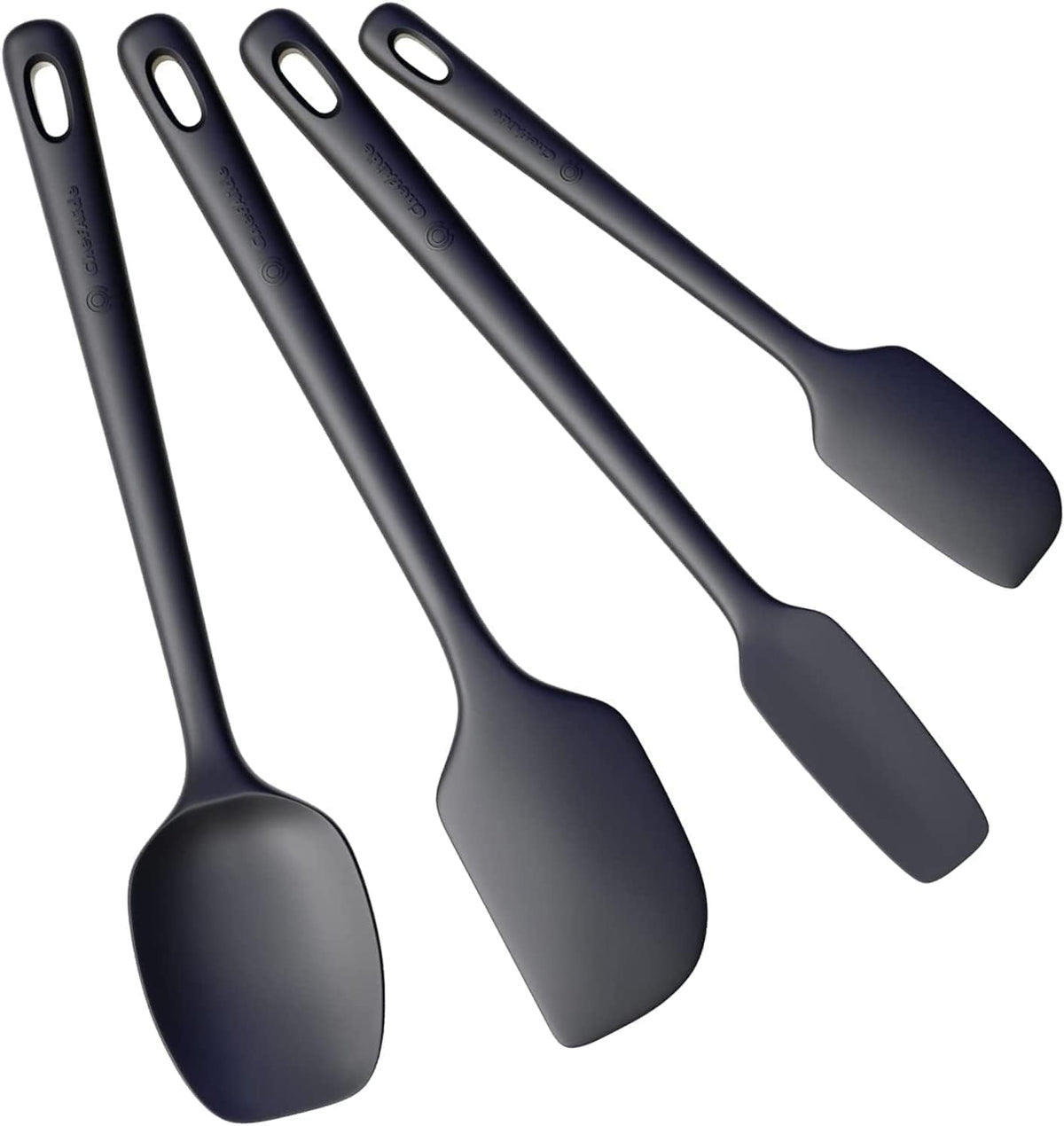 ChefAide 5 Pieces Silicone Spatulas Set, Heat Resistant Rubber Spatula