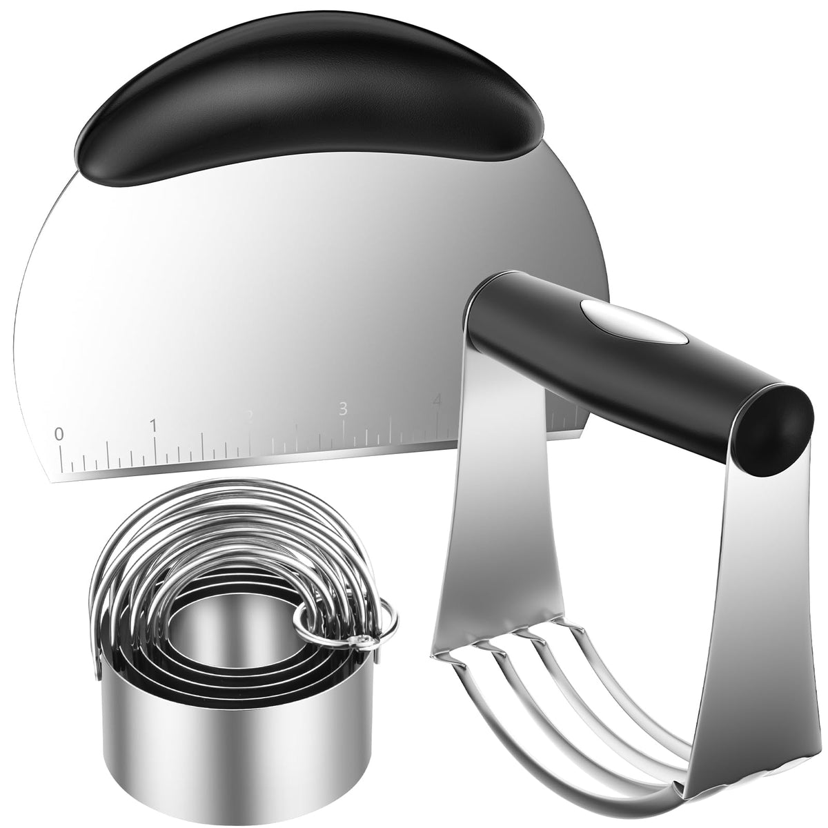 Pastry Cutter, Biscuit Cutter, Dough Scraper, Pastry Blender, Baking Mats