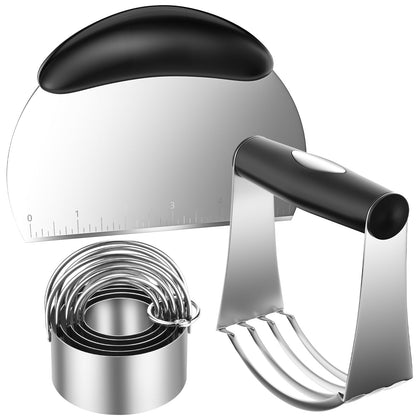 Pastry Cutter, Biscuit Cutter, Dough Scraper, Pastry Blender, Baking Mats