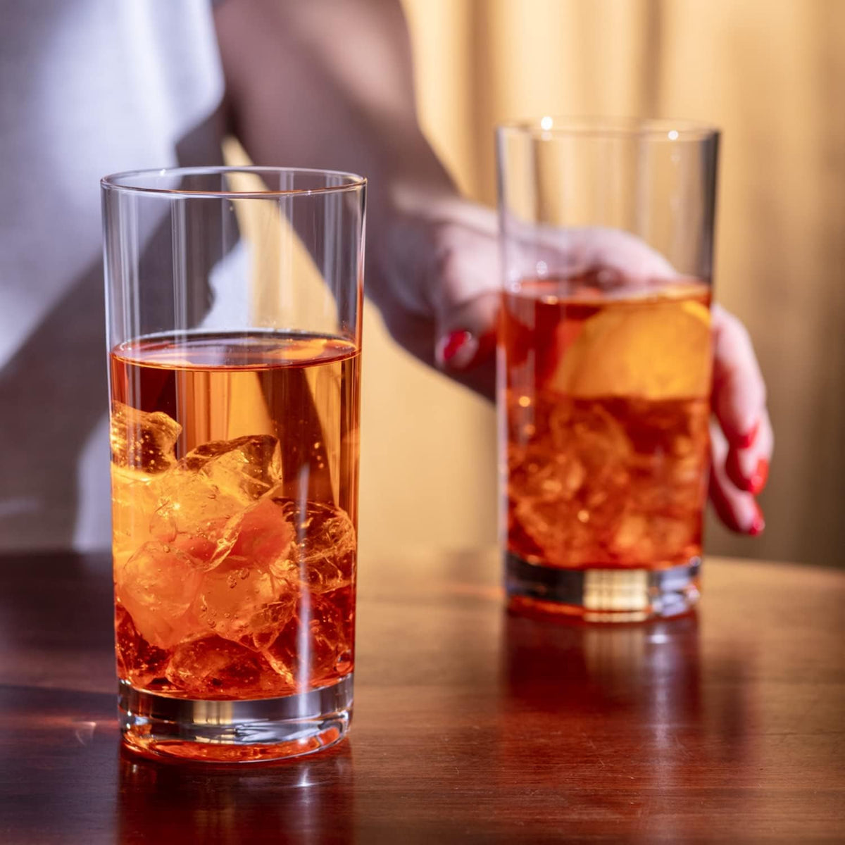Krosno Water Glasses Set of 6, 11.8 oz, Blended Collection