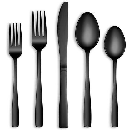 20 Piece Silverware Set Service for 4,Premium Stainless Steel Flatware Set,Mirror Polished Cutlery Utensil Set,Durable Home Kitchen Eating Tableware Set,Include Fork Knife Spoon Set,Dishwasher Safe