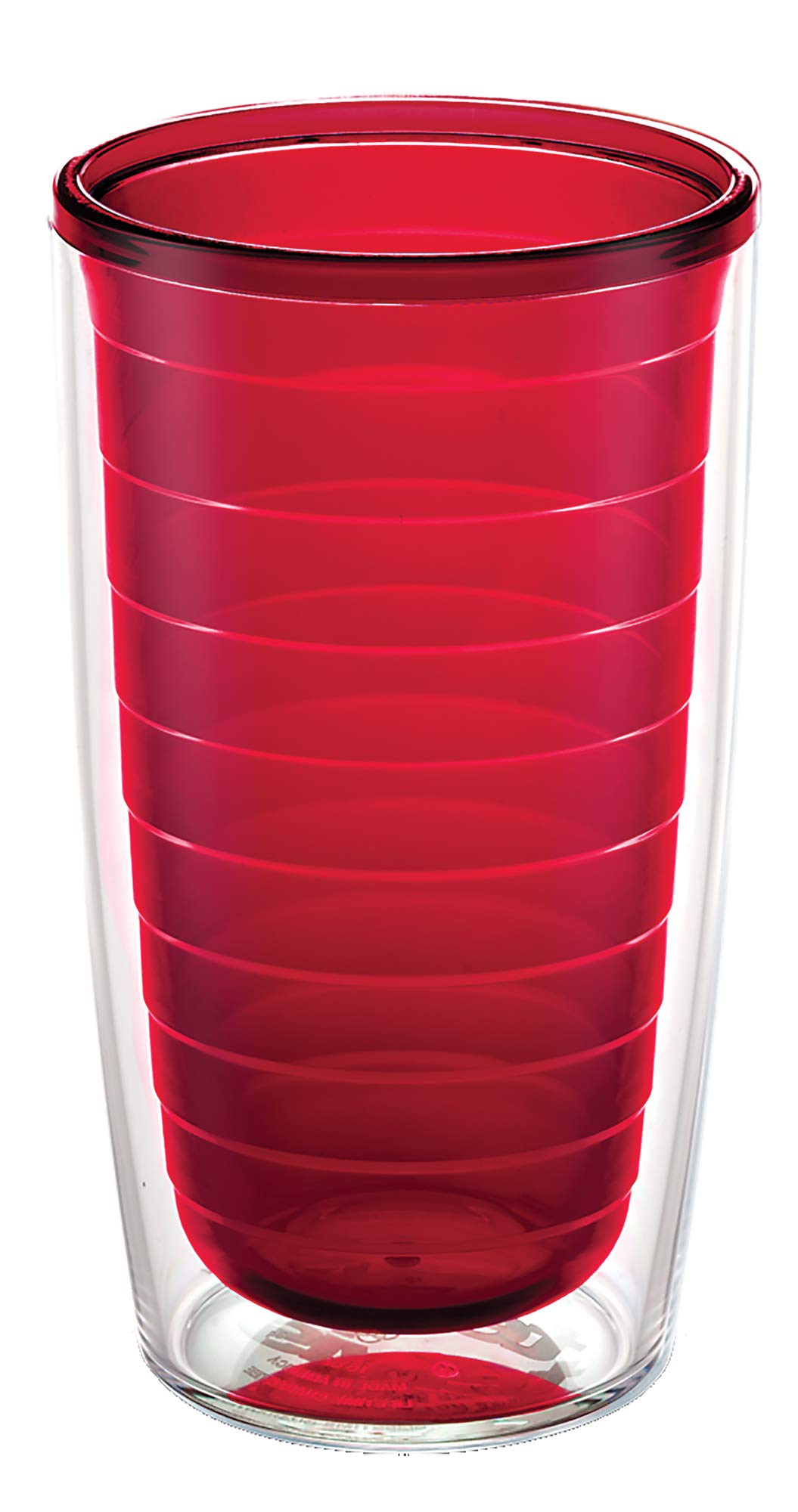 Tervis Clear & Colorful Tabletop Made in USA Double Walled Insulated Tumbler Travel Cup Keeps Drinks Cold & Hot, 16oz - 4pk, Clear