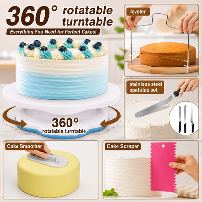567 PCS Cake Decorating Kits with Baking kit Tools for Beginners & Pros