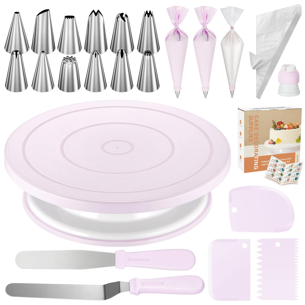 Kootek 71 Cake Decorating Kit Baking Supplies Tools for Beginners & Pros
