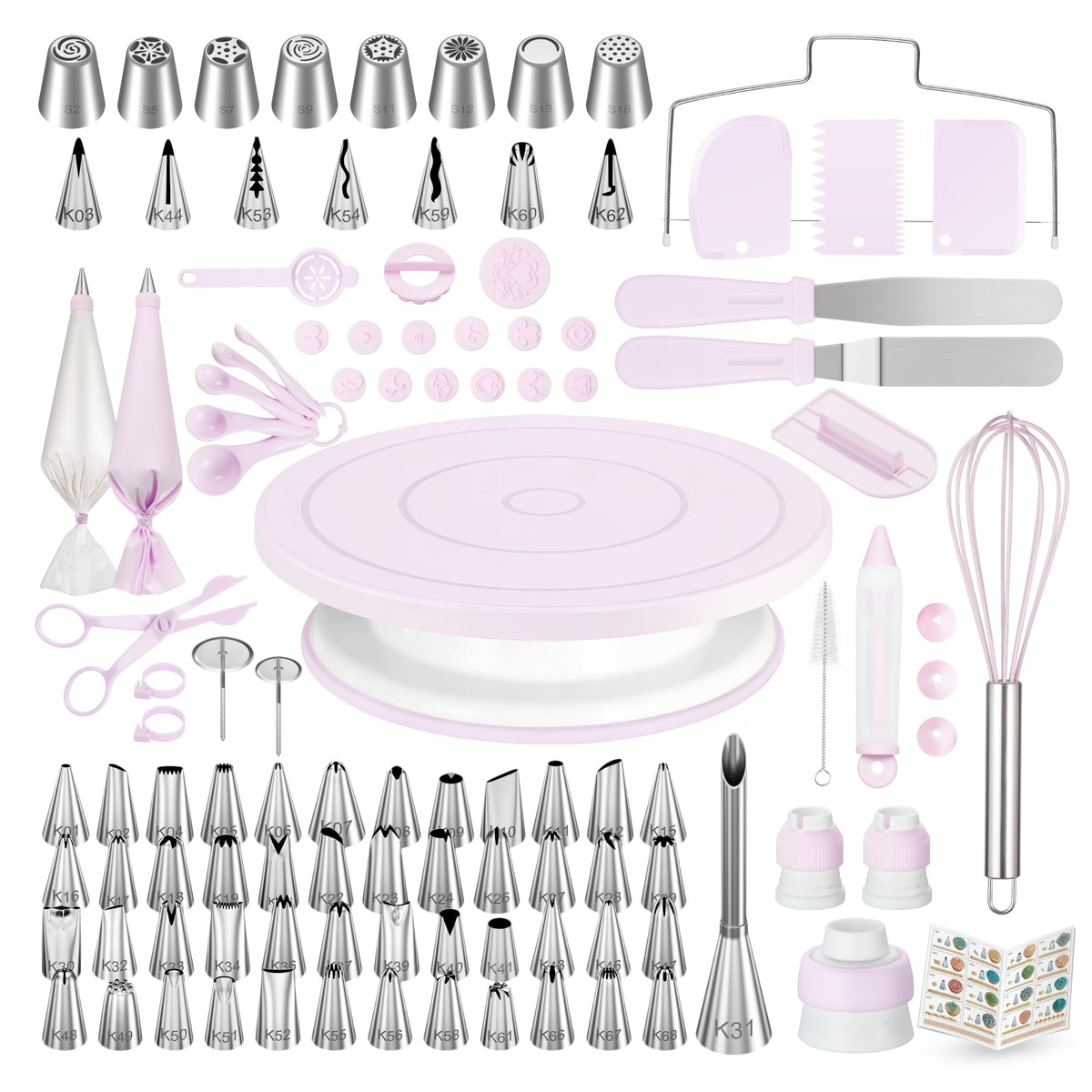 Kootek 158 Cake Decorating Kit Baking Supplies Tools for Beginners & Pros