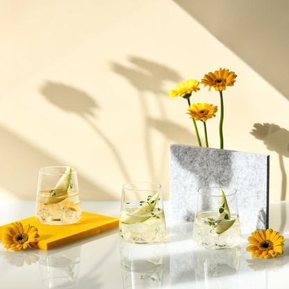 KROSNO Water Glasses Set of 6, 12.9 oz, Avant-Garde Collection