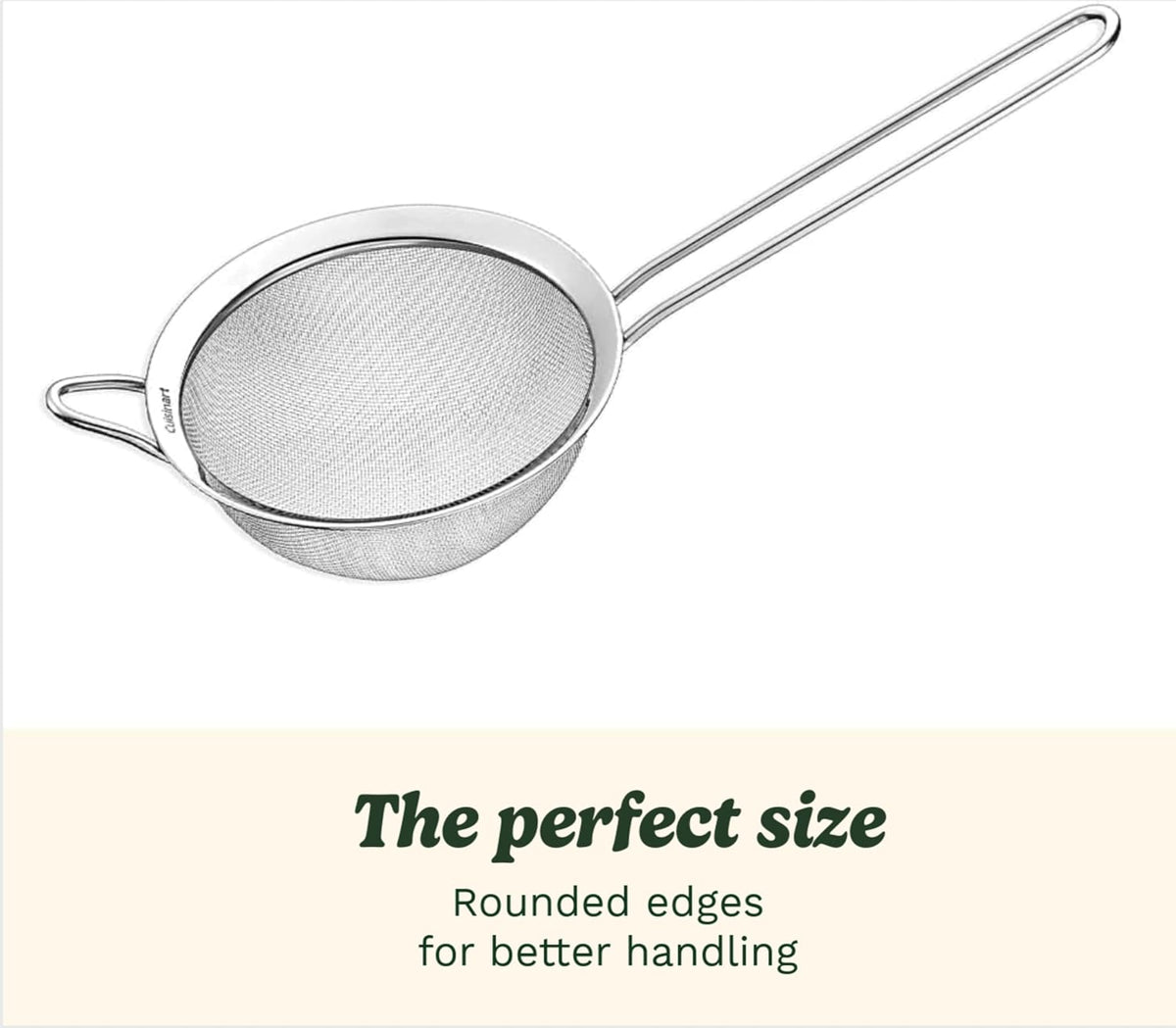 Cuisinart Mesh Strainers, Stainless Steel, Dishwasher Safe, 3-Count
