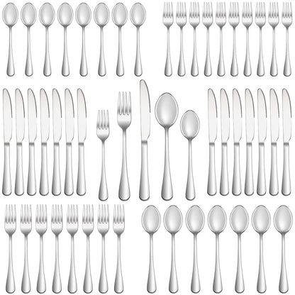 20 Piece Silverware Set Service for 4,Premium Stainless Steel Flatware Set,Mirror Polished Cutlery Utensil Set,Durable Home Kitchen Eating Tableware Set,Include Fork Knife Spoon Set,Dishwasher Safe