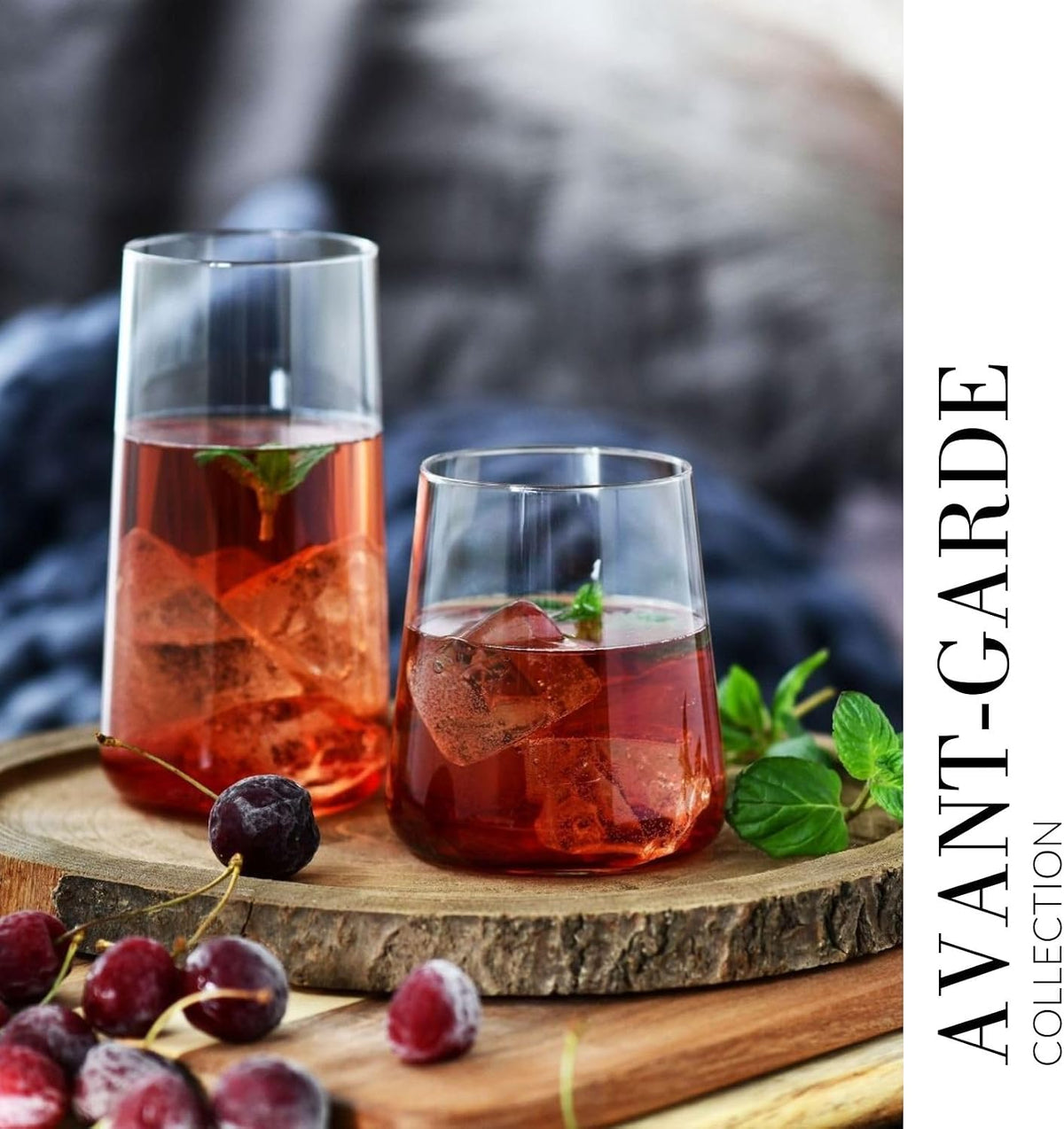KROSNO Water Glasses Set of 6, 12.9 oz, Avant-Garde Collection