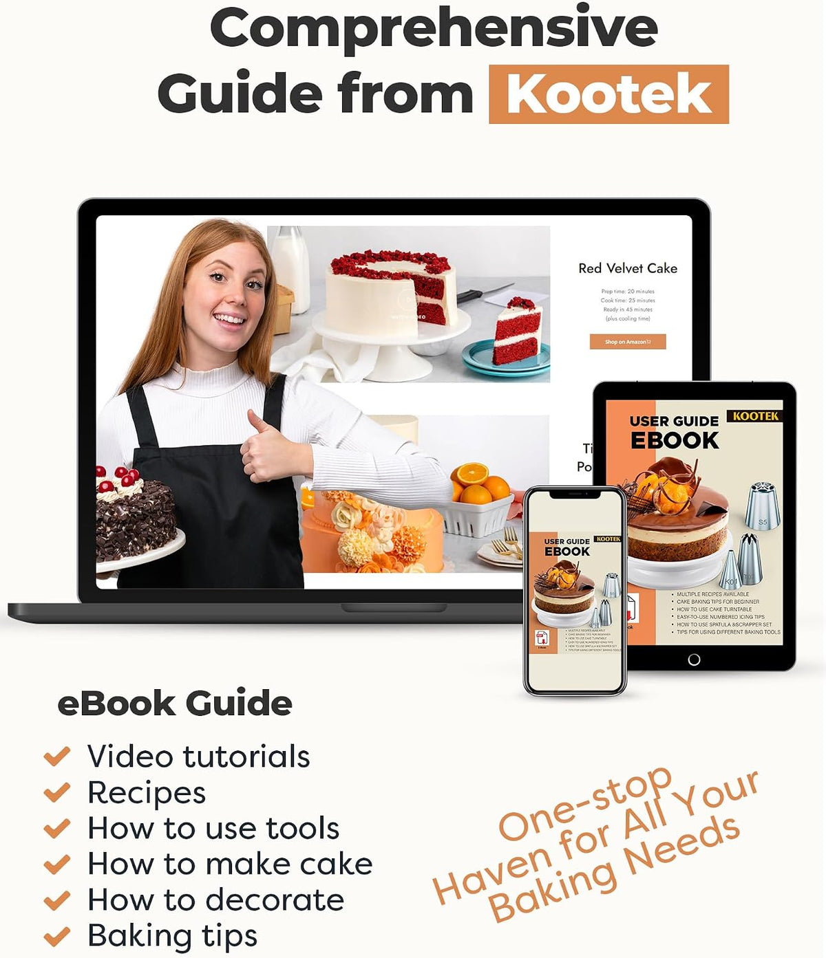 Kootek 71 Cake Decorating Kit Baking Supplies Tools for Beginners & Pros