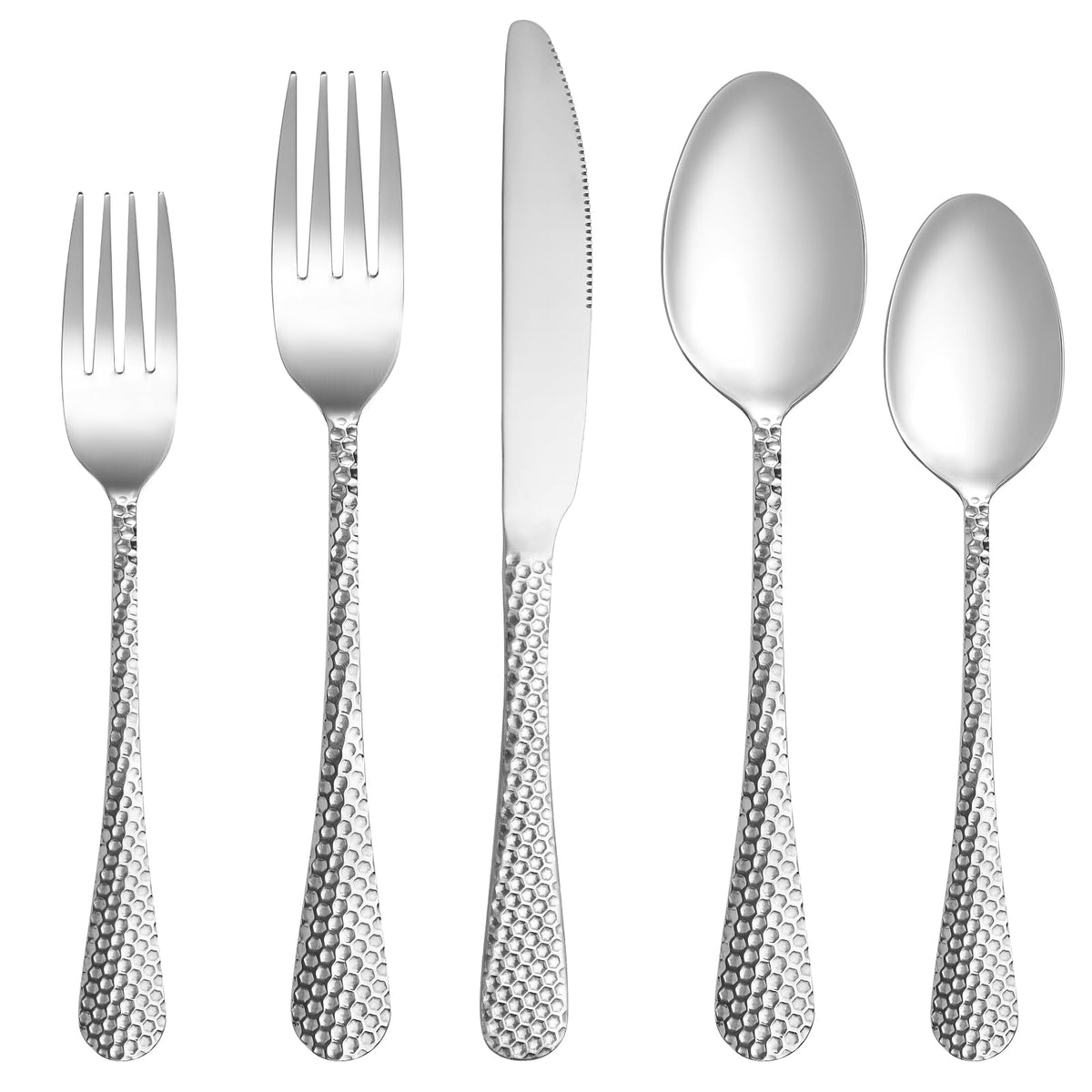 20 Piece Silverware Set Service for 4,Premium Stainless Steel Flatware Set,Mirror Polished Cutlery Utensil Set,Durable Home Kitchen Eating Tableware Set,Include Fork Knife Spoon Set,Dishwasher Safe