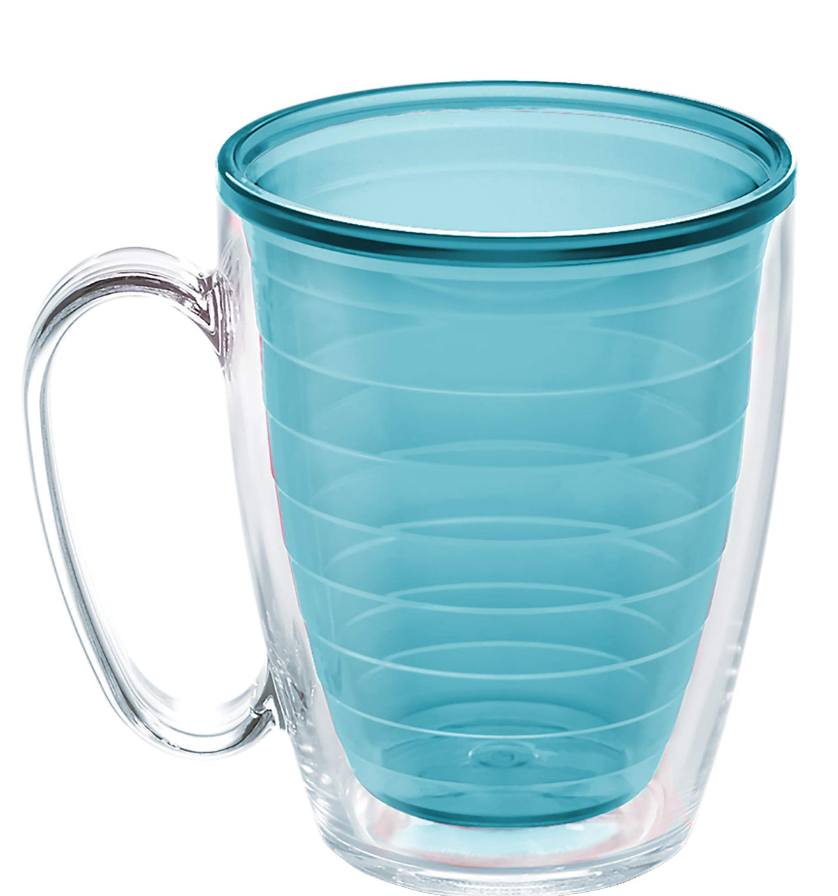 Tervis Clear & Colorful Tabletop Made in USA Double Walled Insulated Tumbler Travel Cup Keeps Drinks Cold & Hot, 16oz - 4pk, Clear