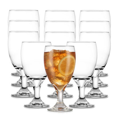 Libbey Province Tumbler & Rocks Drinking Glasses Set of 16, Tall Glass Cups