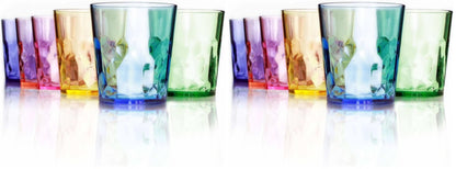 SCANDINOVIA - 13oz Unbreakable Premium Drinking Glasses Set of 6 - Made in Japan - Super Grade Acrylic Plastic - Perfect for Gifts - Dishwasher Safe - Cups Reusable Drinkware Tumblers Kids