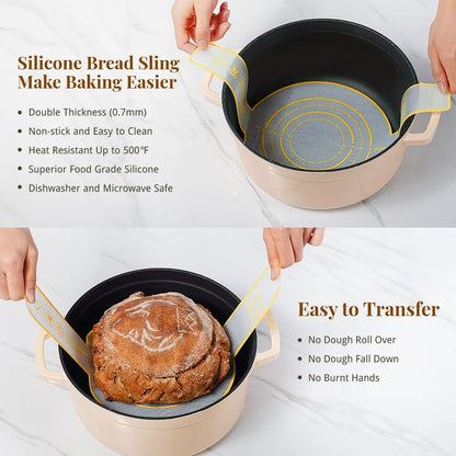 BAVIFY Sourdough Starter Kit, Banneton Bread Proofing Baskets Set