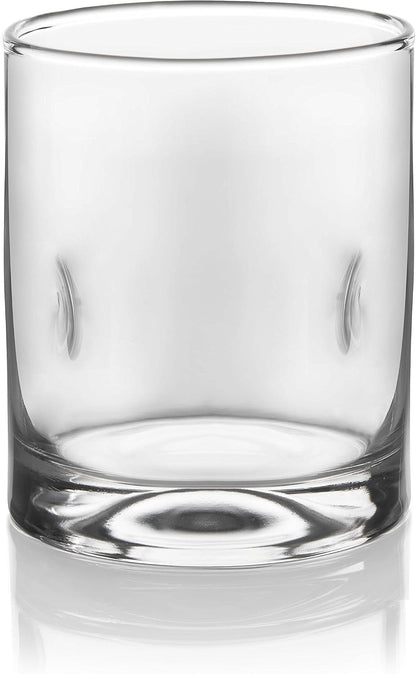 Libbey Impressions 16-Piece Tumbler and Rocks Clear Drinking Glasses, 8 16.7oz & 8 12oz Double Old-Fashioned Glass Drinking Cups Set