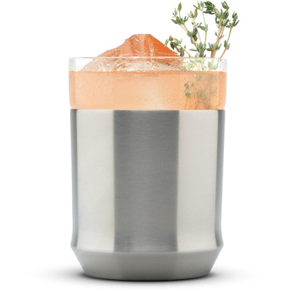 Elevated Craft Hybrid Rocks Glass, Stainless Steel, Vacuum Insulated, 12 oz