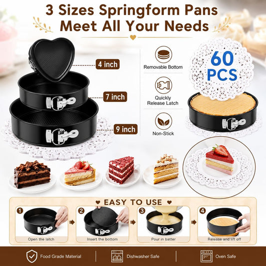 567 PCS Cake Decorating Kits with Baking kit Tools for Beginners & Pros