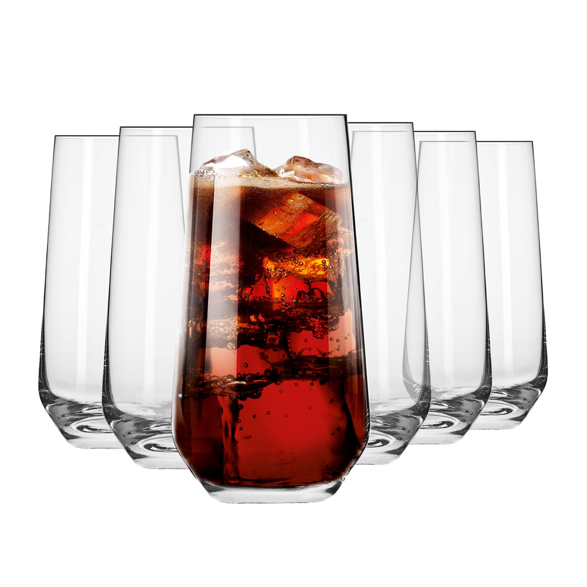 Krosno Water Glasses Set of 6, 13.5 oz, Splendour Collection