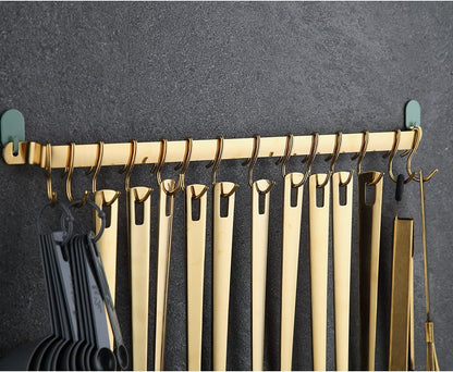 Gold Cooking Utensils Set, Kyraton Stainless Steel 37 Pieces Kitchen Utensils Set with Titanium Gold Plating, Kitchen Gadgets Tool Set with Utensils Racks Heat Resistant Dishwasher Safe