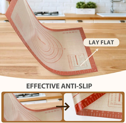 24" x 16" Silicone Baking Mat with Measurement Guides