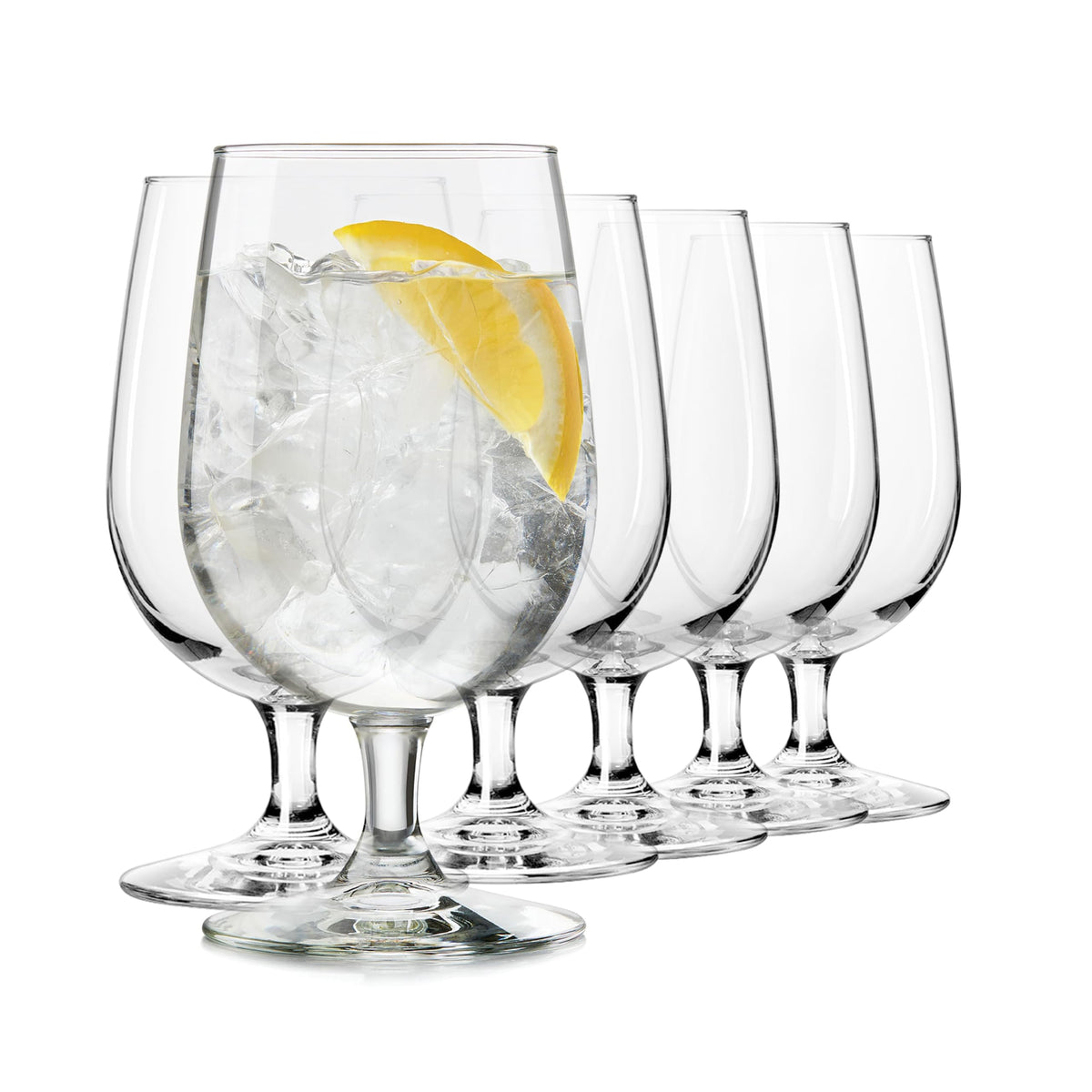 Libbey Province Tumbler & Rocks Drinking Glasses Set of 16, Tall Glass Cups