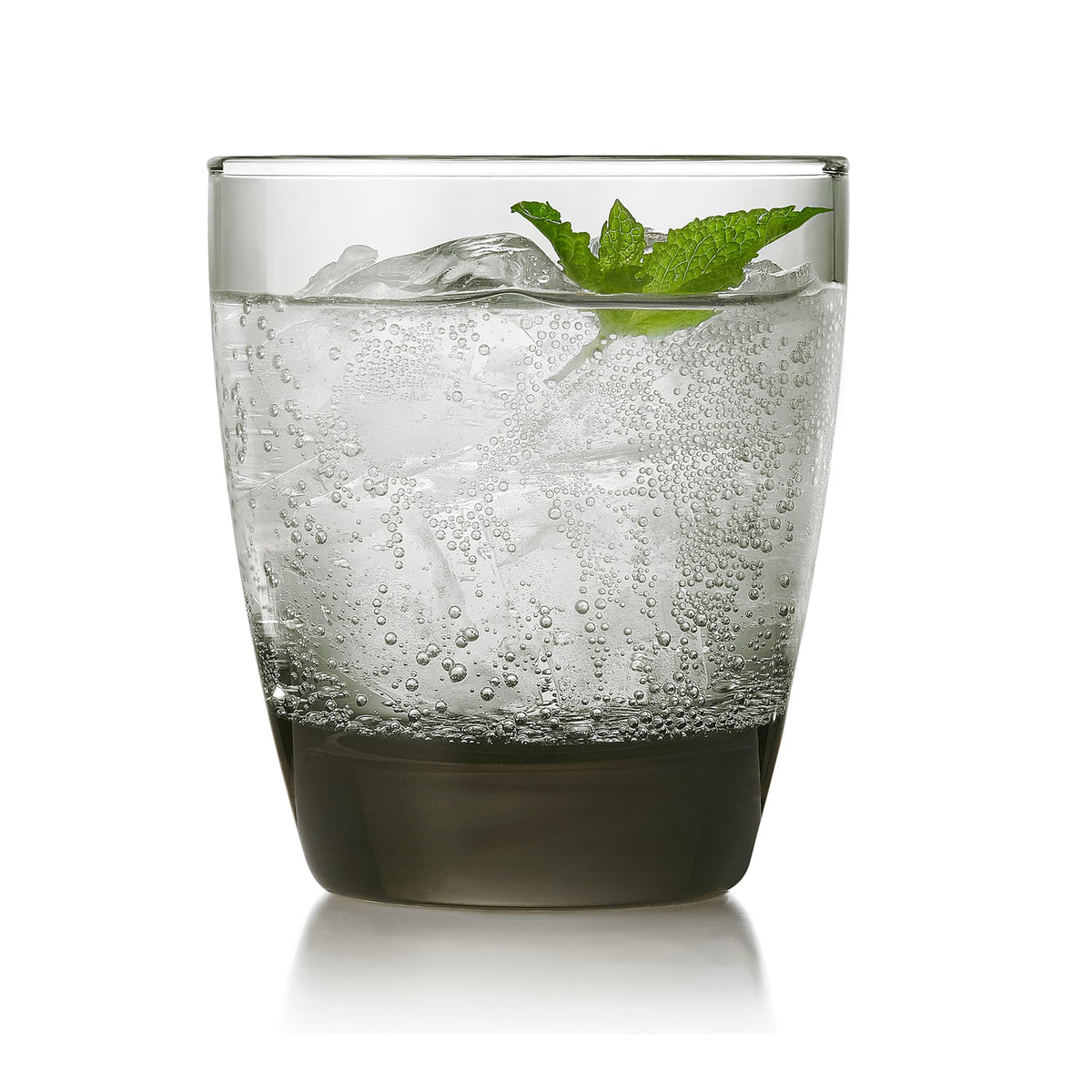 Libbey Classic Smoke Tumbler Glasses, Classy, Timeless Drinkware Set of 12, 18 Oz, Dishwasher Safe Drinking Cooler Glasses for Special Occasions