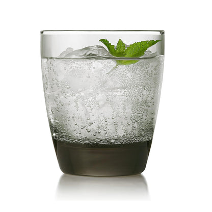 Libbey Classic Smoke Tumbler Glasses, Classy, Timeless Drinkware Set of 12, 18 Oz, Dishwasher Safe Drinking Cooler Glasses for Special Occasions