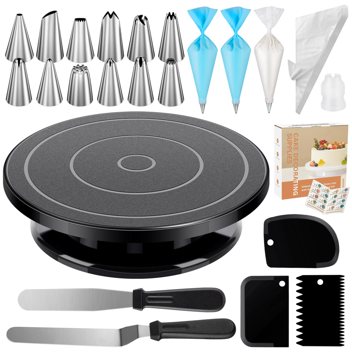 Kootek 71 Cake Decorating Kit Baking Supplies Tools for Beginners & Pros