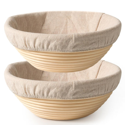 BAVIFY Sourdough Starter Kit, Banneton Bread Proofing Baskets Set