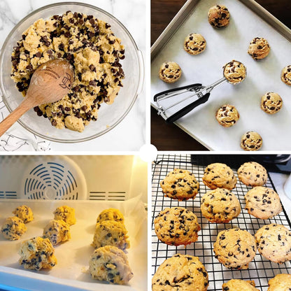 JUNADAEL J Cookie Scoop Set, Cookie Scoops for Baking Set of 3, #20/#40/#60