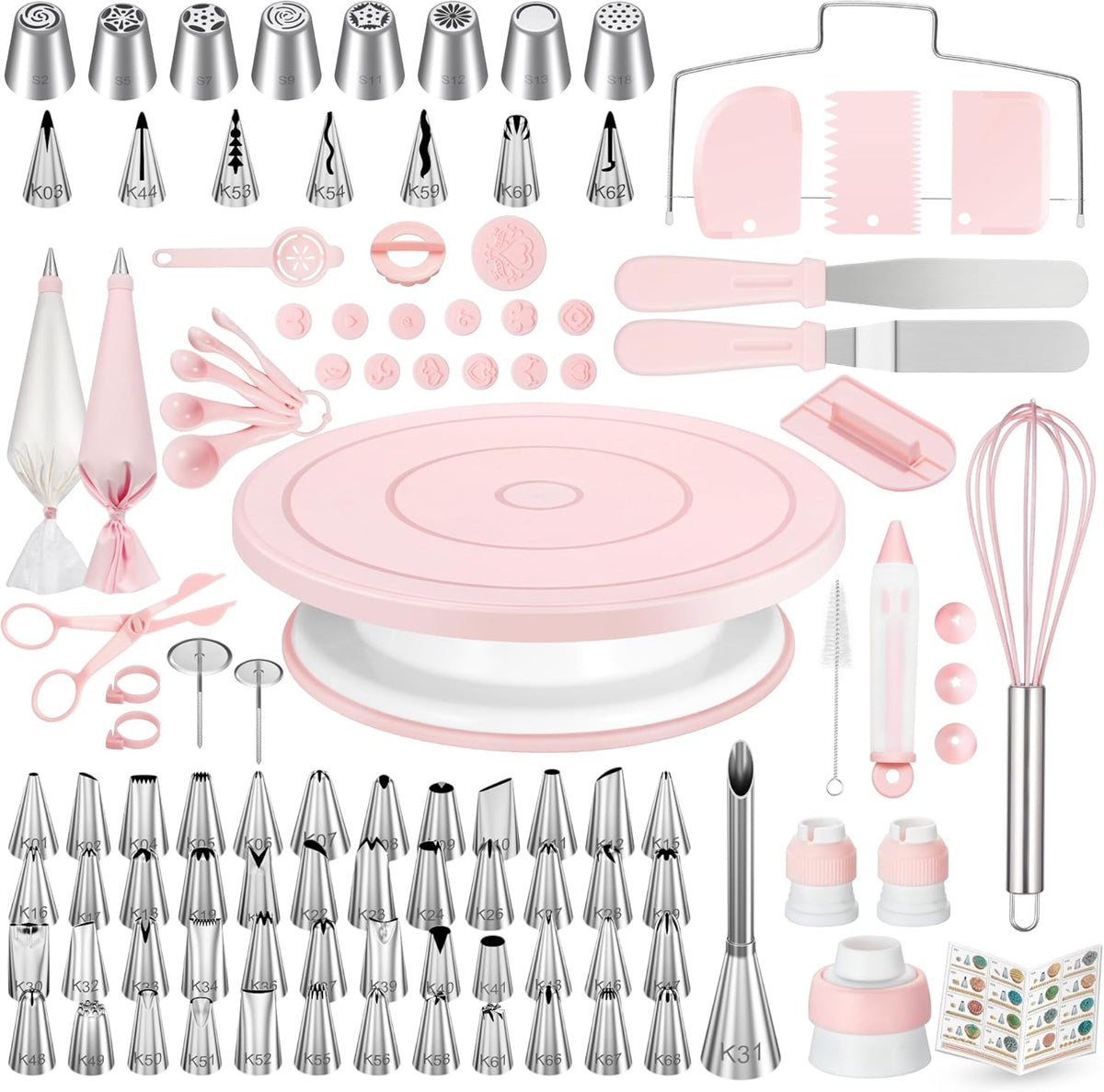 Kootek 158 Cake Decorating Kit Baking Supplies Tools for Beginners & Pros