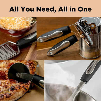 Asani 25-Piece Stainless Steel Kitchen Utensil Set, Non-Stick Cooking Tools