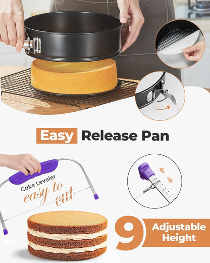 Kootek 700 Cake Decorating Kit Baking Supplies Tools for Beginners & Pros