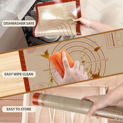 24" x 16" Silicone Baking Mat with Measurement Guides