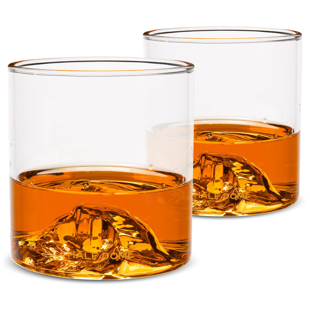 North Drinkware Pacific Northwest Glass Gift Set of 4 — Mountain rocks glasses, Gifts for Men, 9-oz tumbler: Mt. Rainier, Mt. St. Helens, Mt. Hood, Mt. Bachelor